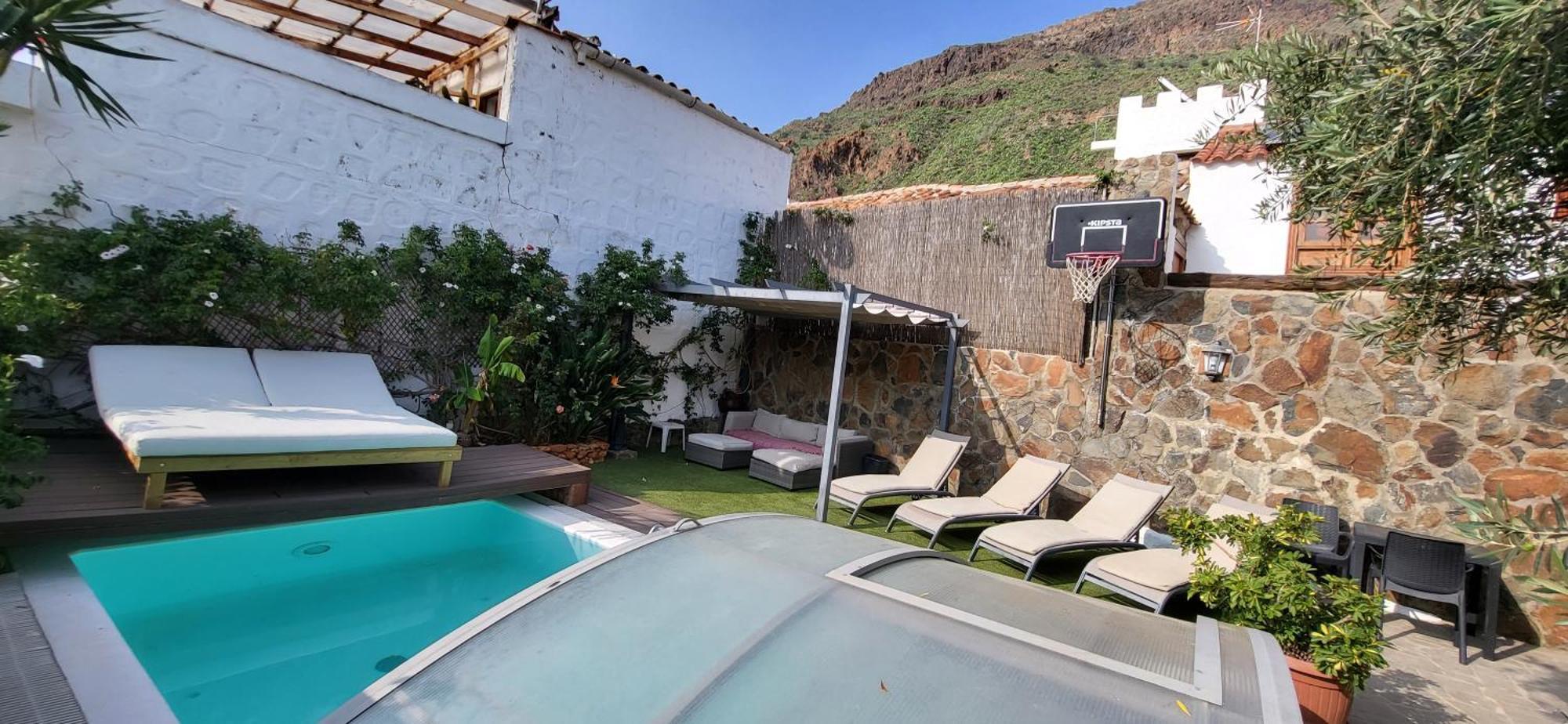 Casa Agustin Pool 27 ºc Villa Fátaga Kültér fotó